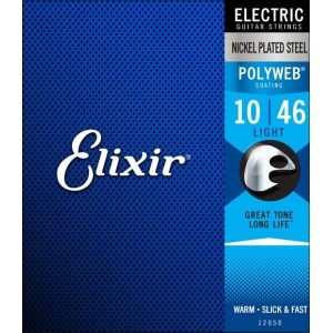 Elixir Electric Medium (.10-.46) Nickel Plated Steel w/POLYWEB Coating