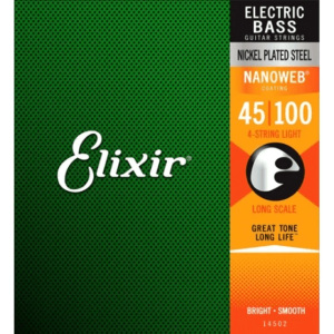 Elixir Electric Bass (.45-.100) Nickel Plated Steel - NANOWEB Coating