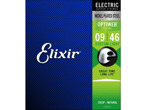 Elixir Custom Light (.009-.46) Nickel Plated Steel w/OPTIWEB Coating