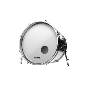 Evans EQ3 Resonant 20" Bass Drumhead - Smooth White