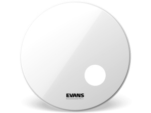 Evans EQ3 Resonant 20" Bass Drumhead - Smooth White