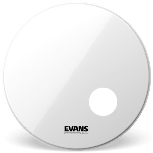 Evans EQ3 Resonant 22" Bass Drumhead - Smooth White