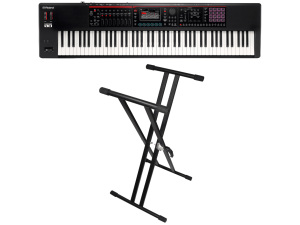 Roland FANTOM-08 w/Double Braced Keyboard Stand