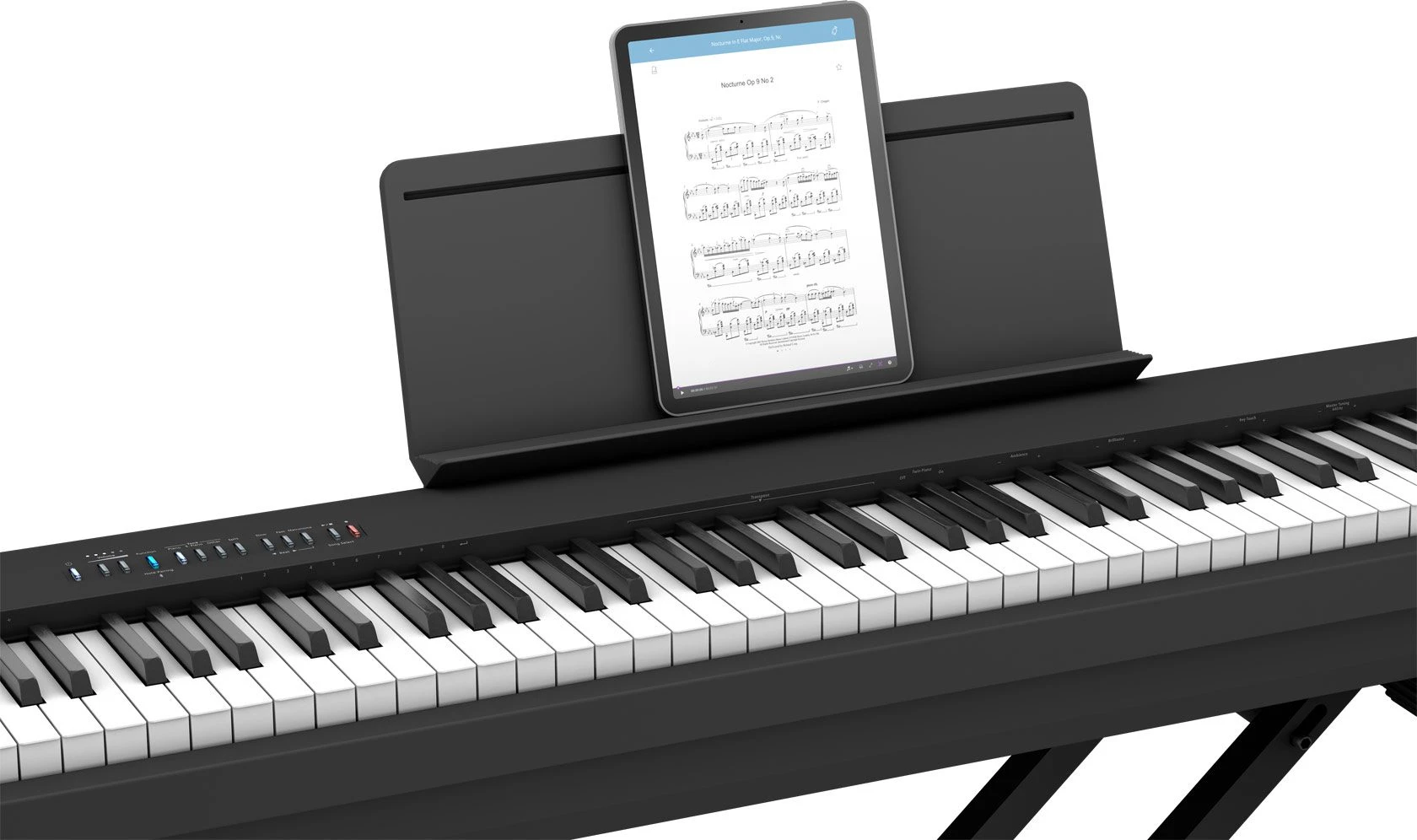 Roland FP-30X BK Digital/Stage Piano + Double Braced Keyboard Stand - Image 6