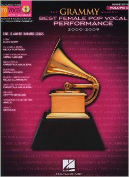 Pro Vocal Women's Edition Volume 58: The Grammy Awards Best Female Pop Vocal Performance 2000-2009 - CD Included