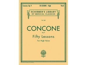 Concone: Fifty Lessons for High Voice Op. 9 (Voice and Piano Accompaniment)