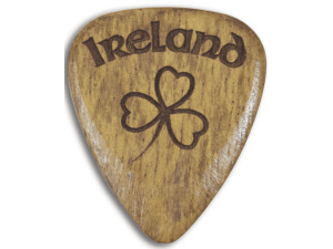 Ireland Shamrock Wooden Guitar Plectrum