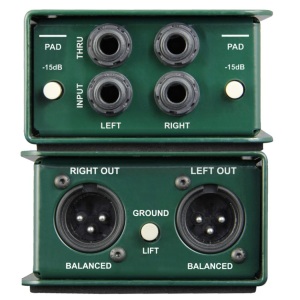 Radial JDI Stereo Passive D.I. Box