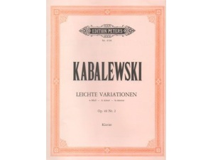 Kabalevsky / Kabalewski - Leichte Variationen / Easy Variations in A minor Op. 40, No. 2 for Piano.