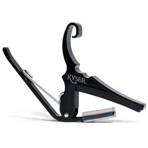 Kyser Quick-Change Acoustic Capo - 6 String - Black