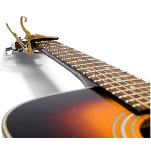 Kyser Quick-Change Acoustic Capo - 6 String - Gold