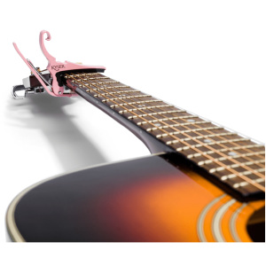 Kyser Quick-Change Acoustic Capo - 6 String - Pink
