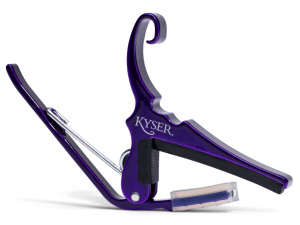 Kyser Quick-Change Acoustic Capo - 6 String - Black Chrome