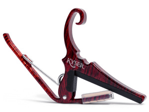 Kyser Quick-Change Acoustic Capo - 6 String - Black Chrome