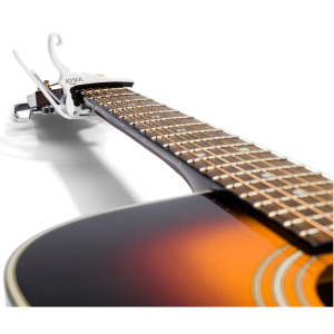 Kyser Quick-Change Acoustic Capo - 6 String - White