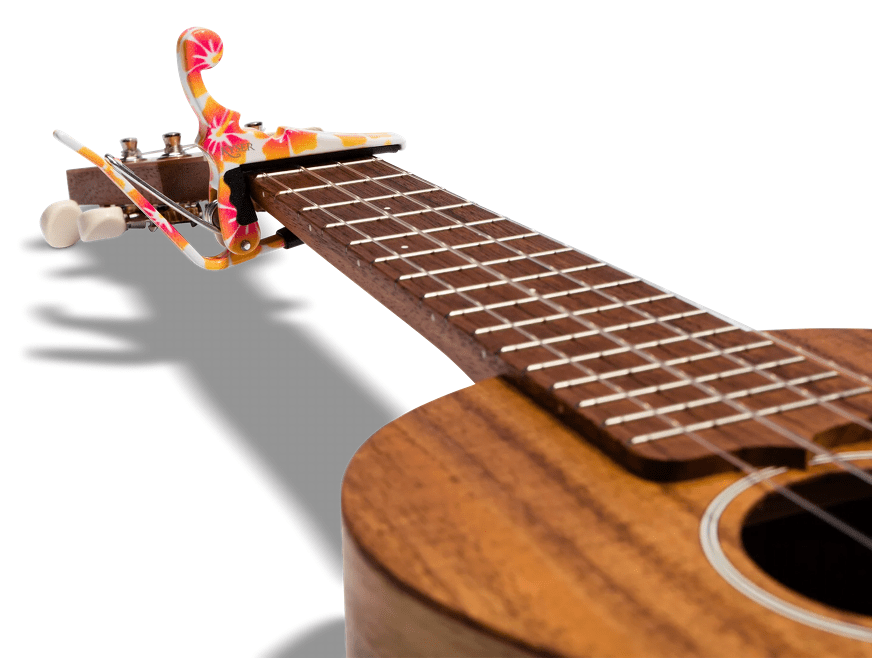 Kyser QuickChange Ukulele Capo Pastel Hibiscus promusica.ie