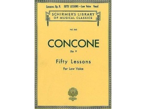 Concone: Fifty Lessons for Low Voice Op. 9 (Voice & Piano Accompaniment)