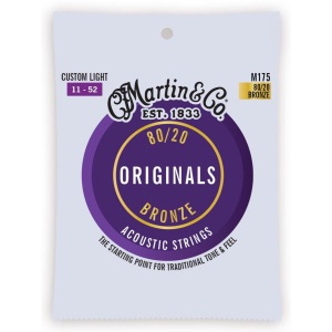 Martin "The Original" Guitar Strings M175 - Custom Light - 11-52