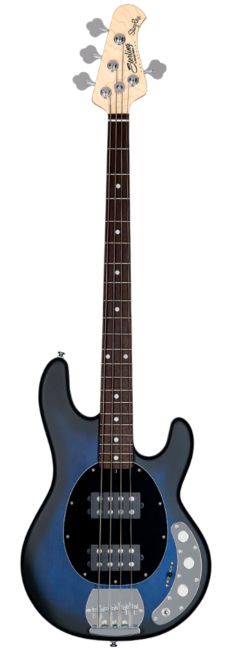 Sterling By Music Man StingRay Ray4 HH - Satin Pacific Blue Burst