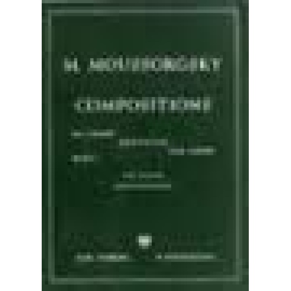 Moussorgsky - Compositions Six Morceaux Vol. 2 for Piano.