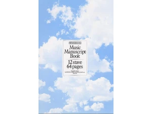 Music Manuscript Book - 12 Stave - 64 Pages - Spiral Bound