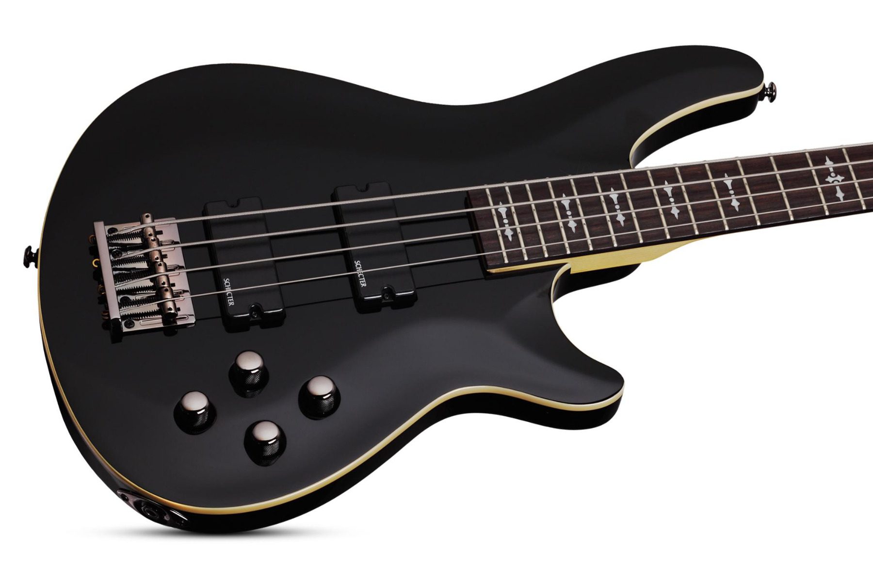 Schecter Omen-4 - Gloss Black - Image 2
