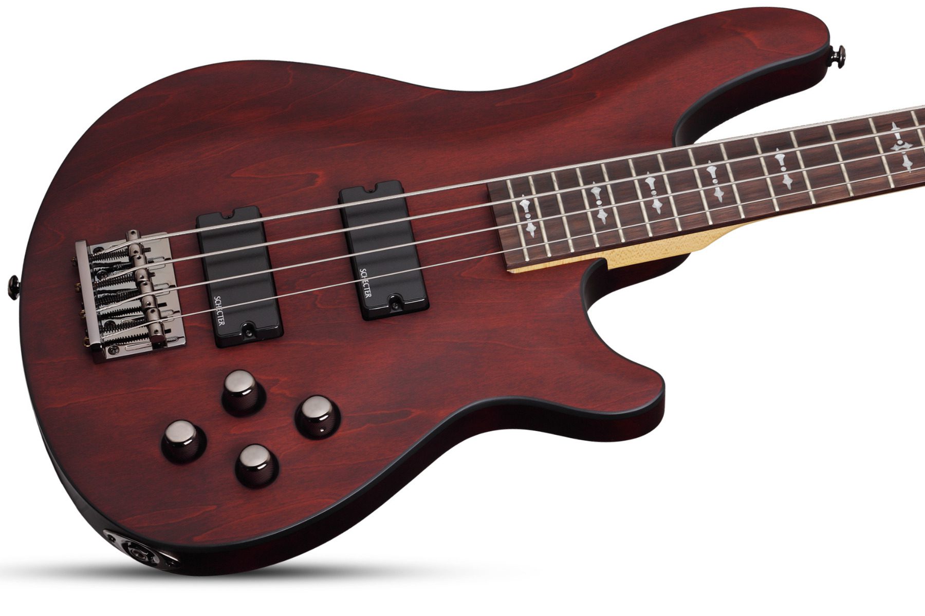Schecter Omen-4 - Walnut Satin - Image 5