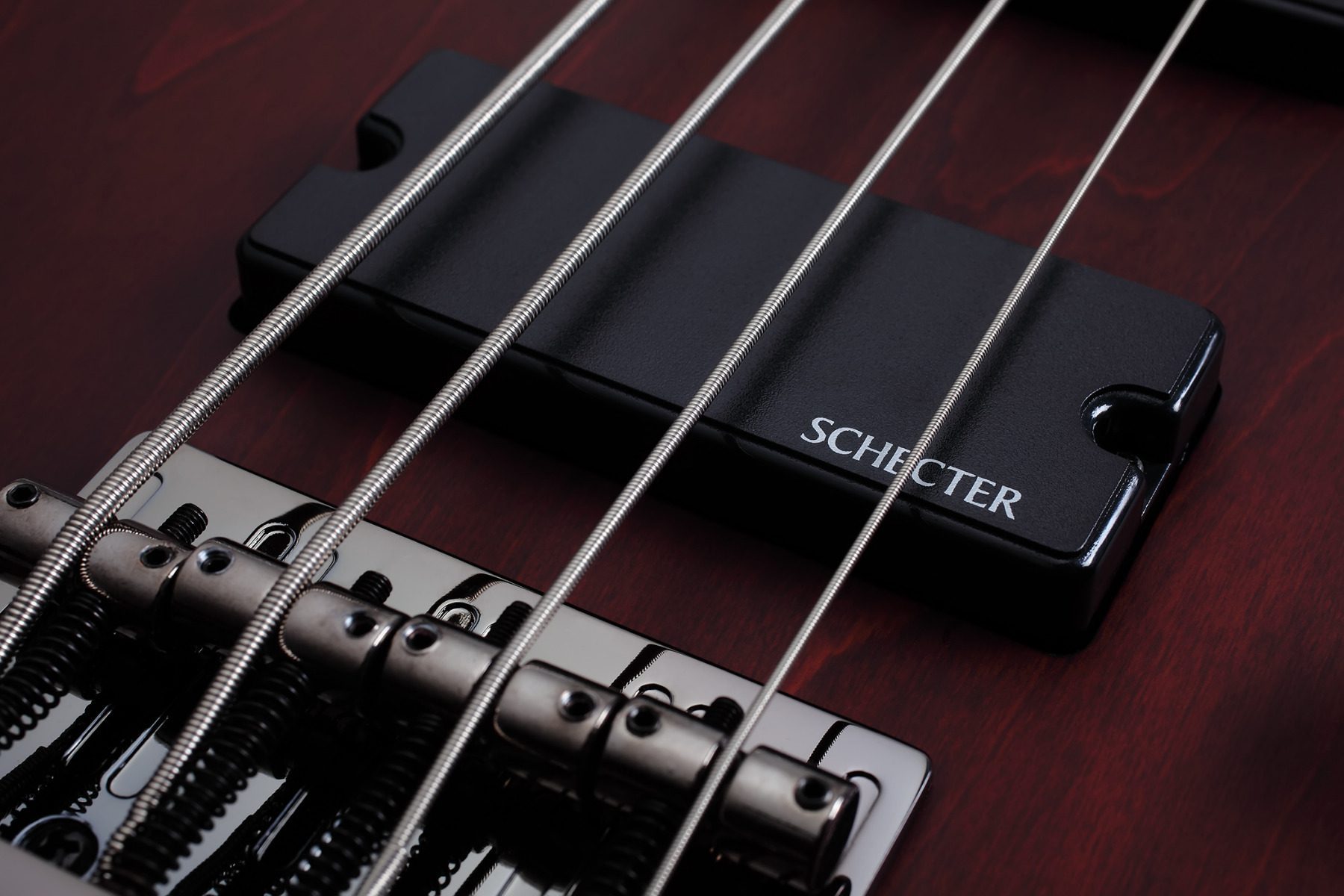 Schecter Omen-4 - Walnut Satin - Image 8