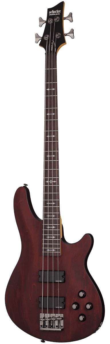 Schecter Omen-4 - Walnut Satin - Image 3