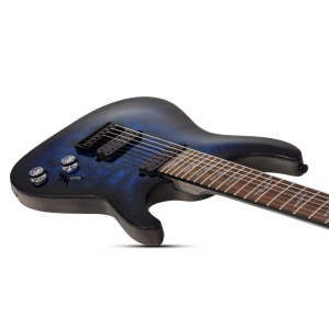 Schecter Omen Elite 7 - See-Thru Blue Burst