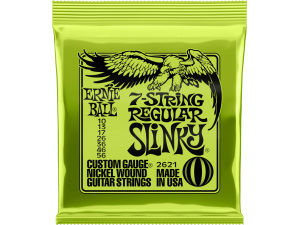 Ernie Ball Regular Slinky 7-String Nickel Wound Electric Guitar Strings - 10-56