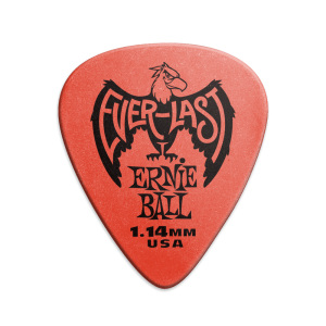 Ernie Ball 1.14 mm Red Everlast Picks - Pack of six