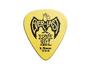 Ernie Ball 1.5 mm Yellow Everlast Picks - Pack of six