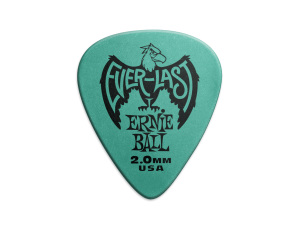 Ernie Ball 2.0 mm Teal Everlast Picks - Pack of six