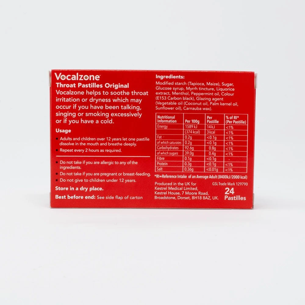 Vocalzone Throat Pastilles - Original - Image 3