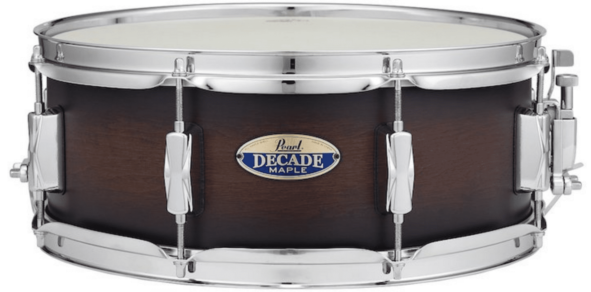 Pearl Decade Maple 14 x 5.5 Snare Drum - Satin Brown Burst - Image 2
