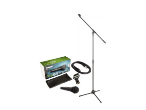 Shure PGA58 Kit Vocal Microphone w/Stand + XLR-XLR Cabe