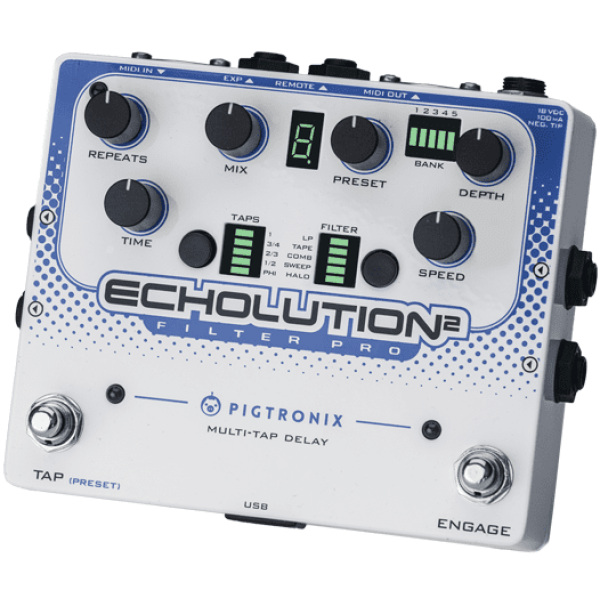Pigtronix Echolution 2 Filter Pro Delay Pedal - Image 2