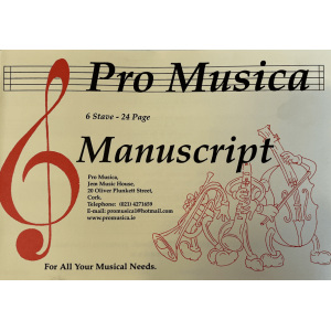 Pro Musica Manuscript Copy - 6 Stave - 24 Page