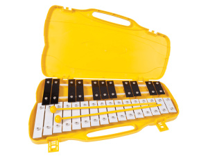 Performance Percussion World 27 Note Glockenspiel ~ Black & White Metal Keys