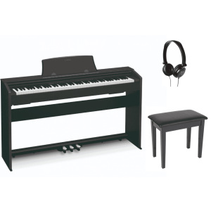 Casio PX-770WE Privia Digital Piano Home Set - Black