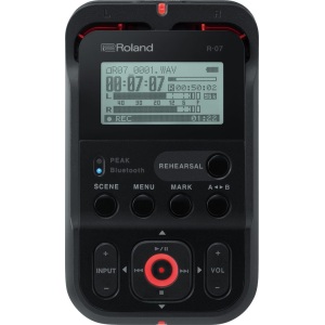 Roland R-07 BK High Resolution Digital Recorder