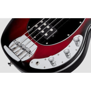 Sterling by Music Man Stingray Ray4 Ruby Red Burst Satin