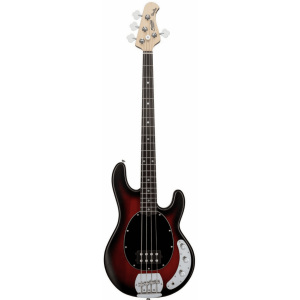 Sterling by Music Man Stingray Ray4 Ruby Red Burst Satin