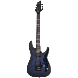 Schecter Omen Elite FR - See-Through Blue Burst
