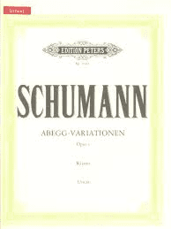 Schumann - ABEGG Variations Op. 1 for Piano.