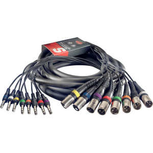 STAGG 5M Multicore 8 XLR Male - 8 Stereo Jack plug