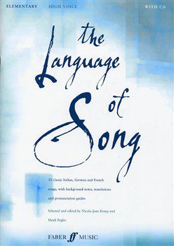 The Language of Song: Elementary (CD Included) - High Voice