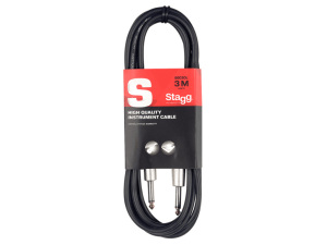 Stagg 3M/10FT Black Instrument Cable S-Series