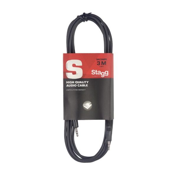 Stagg 3M Stereo Mini Jack Audio Cable Minijack/Minijack